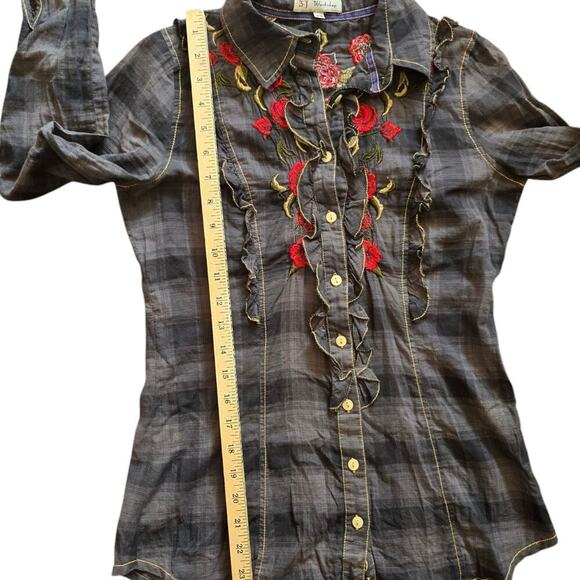 Johnny Was 3J Workshop Embroidered Long Sleeve - Picture 9 of 9